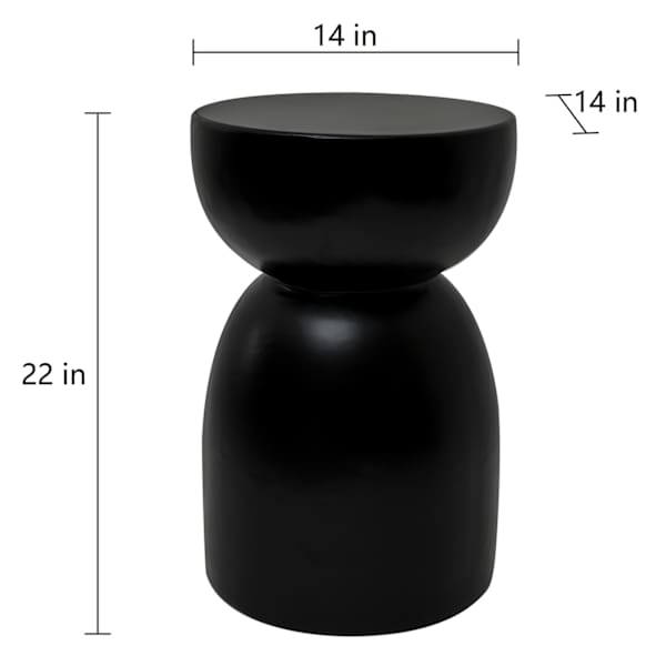Cade Wooden Accent Table, Black