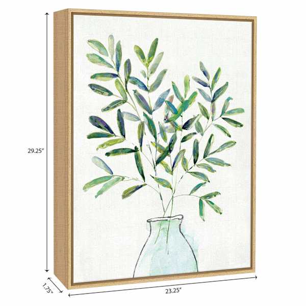 Framed Greenery Canvas Wall Art, 23x29