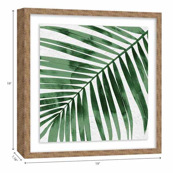 Glass Framed Palm Print Wall Art, 19"