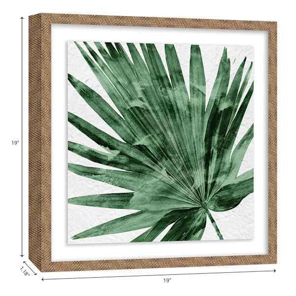 Glass Framed Palm Print Wall Art, 19"
