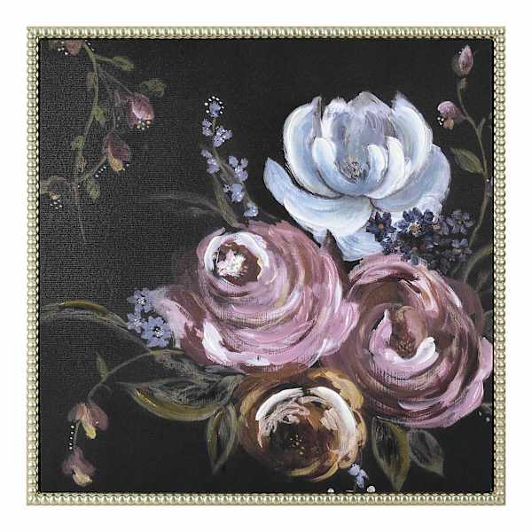Framed Ashleigh Roses Canvas Wall Art, 17"