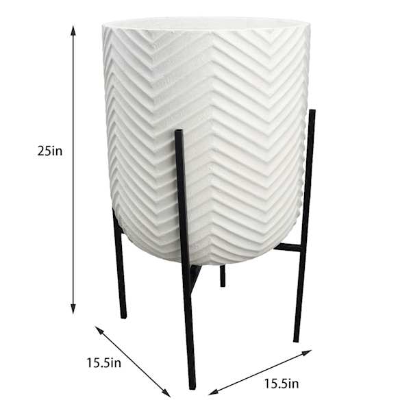 16x25 MGO PLANTER W/METEL STAND