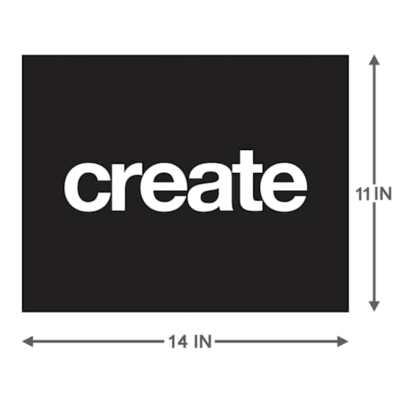 Create Canvas Wall Sign, 14x11