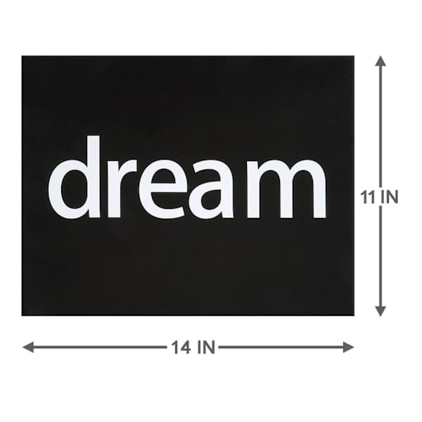 Dream Canvas Wall Sign, 14x11