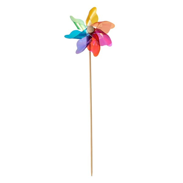 Sunny Club Iridescent Wooden Whirligig, 12"