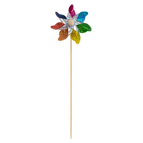 Sunny Club Multicolor Rainbow Holographic Whirligig, 12"