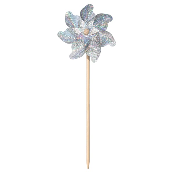 Sunny Club Silver Holographic Whirligig, 19"