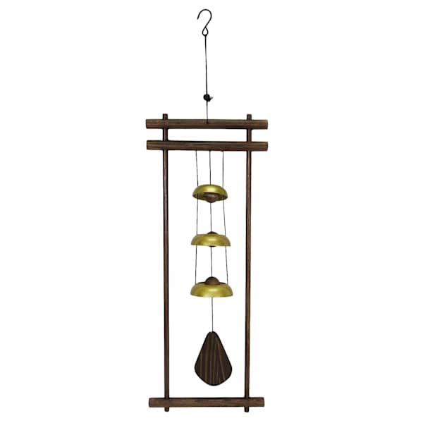 Found & Fable Metal & Wood Wind Chime, 18"