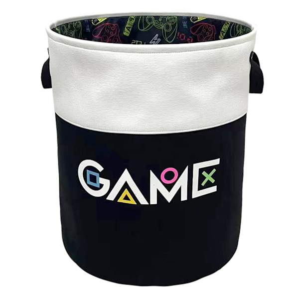Gamer Fabric Round Laundry Hamper
