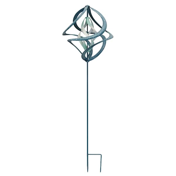 Ty Pennington Blue Metal Wind Spinner, 42"