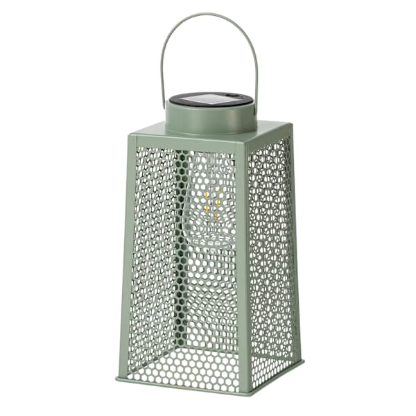 Honeybloom Green Honeycomb Outdoor Lantern, 10"