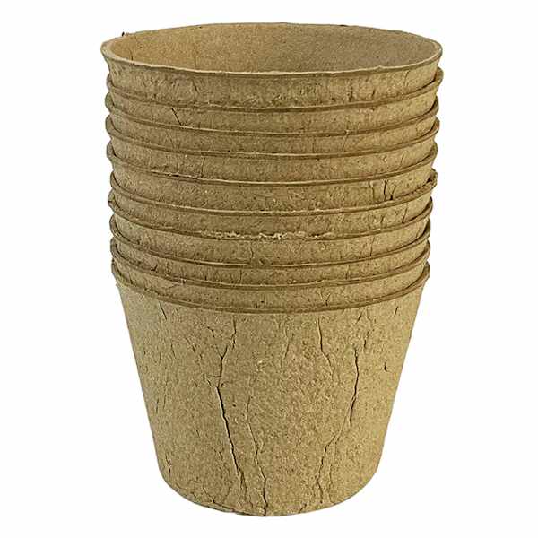 10-Pack Round Seed Starter Pots, 4"