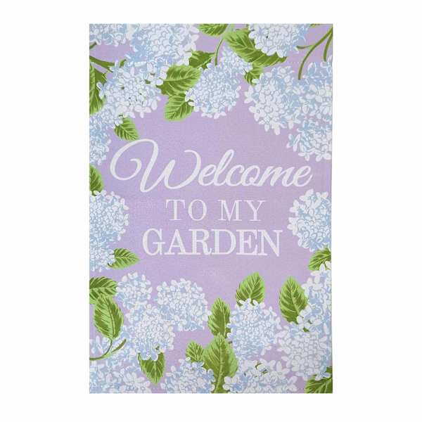 Providence Hydrangea Floral Yard Flag, 18"