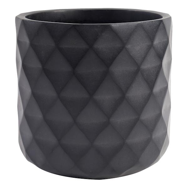 Crosby St. Black Diamond Outdoor Planter, Large