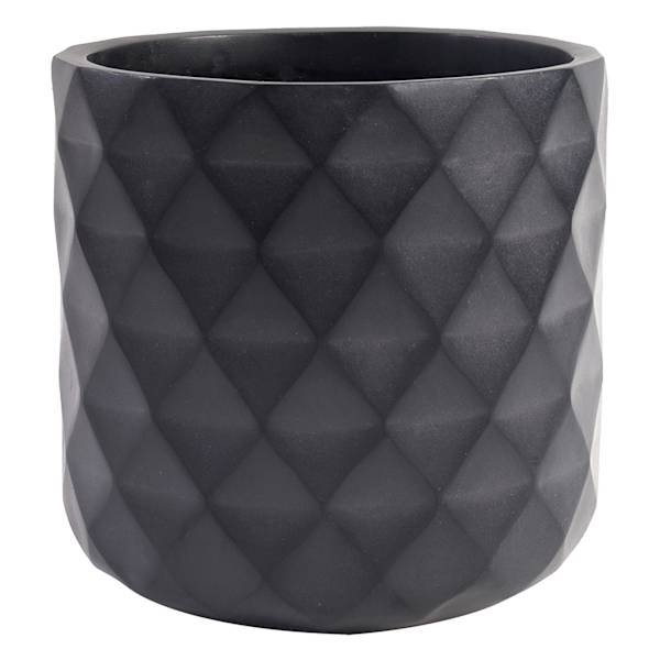 Crosby St. Black Diamond Outdoor Planter, Medium
