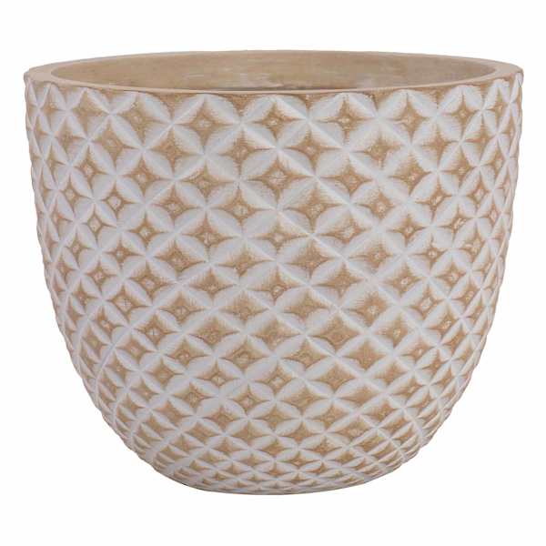 Honeybloom Tan Pineapple Outdoor Planter, Medium