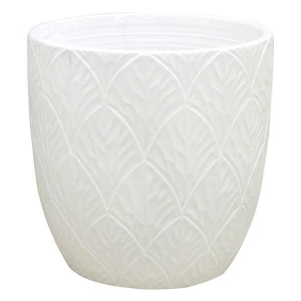 Found & Fable Indoor Sally White Planter, Small