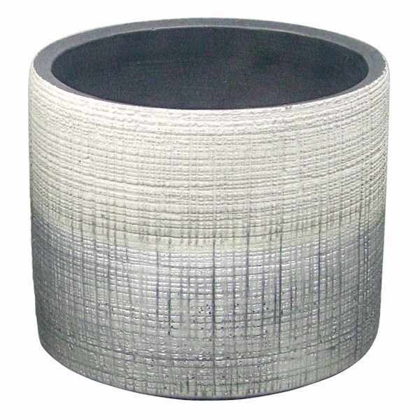Found & Fable Indoor Alfie Silver Ombre Planter, Medium