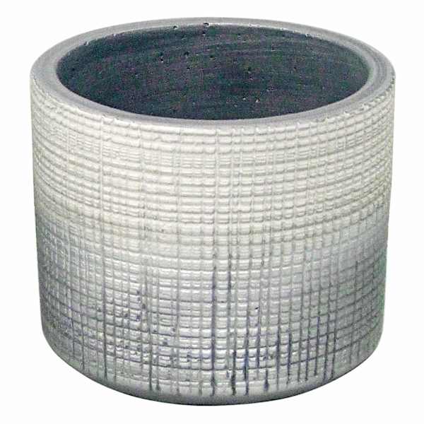 Found & Fable Indoor Alfie Silver Ombre Planter, Small