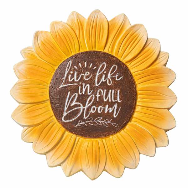 Flower Sentiment Outdoor Stepping Stone, 10"