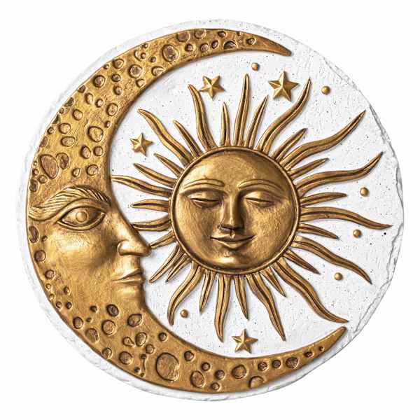 Sun Face Outdoor Stepping Stone, 10"