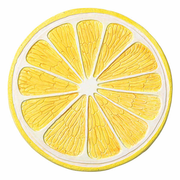 Oh Joy! Lemon Outdoor Stepping Stone, 10"
