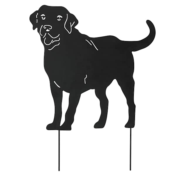 24In Standing Labrador Silhouette Stake