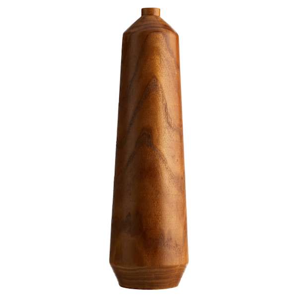 Wooden Oversized Floor Vase, 30"