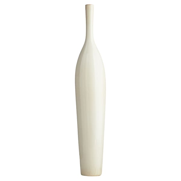 White Ceramic Oversized Vase, 37"