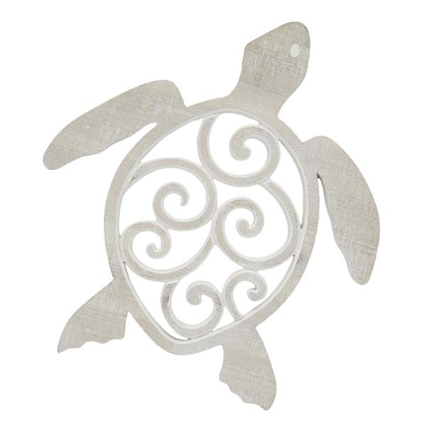 Wood Scrolled Turtle Wall Decor, 24"