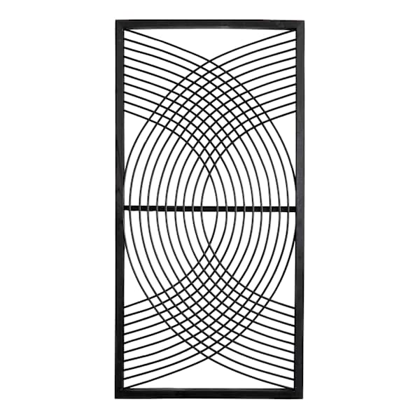 Found & Fable Black Bamboo Wall Decor, 18x35