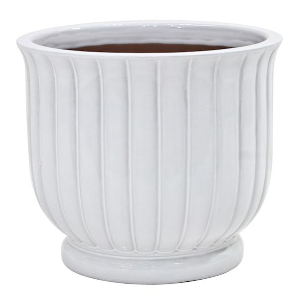 Providence Prudence White Outdoor Planter, Large