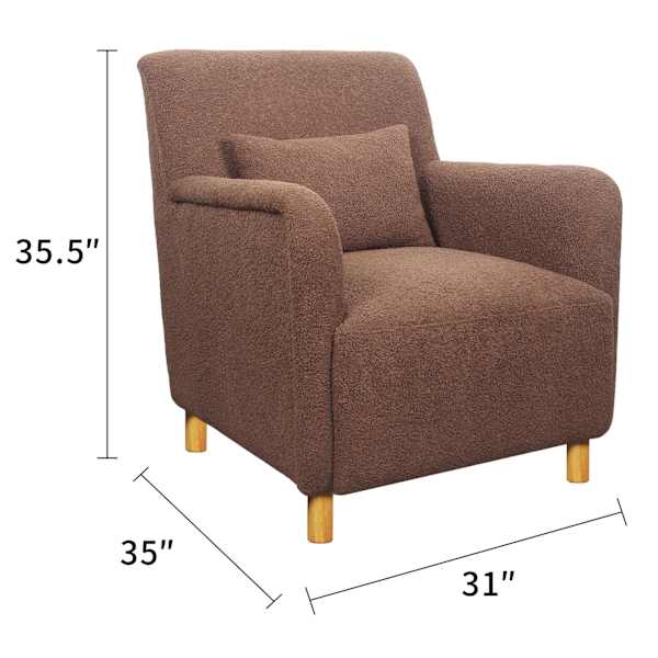 Teddy Accent Chair, Brown