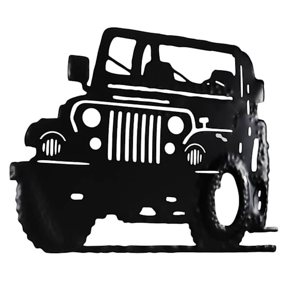 Lake & Lodge Metal Jeep Wall Art, 23x17