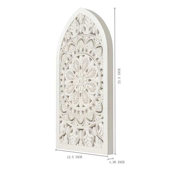 Found And Fable 12X23 Wood Carved Wall Art