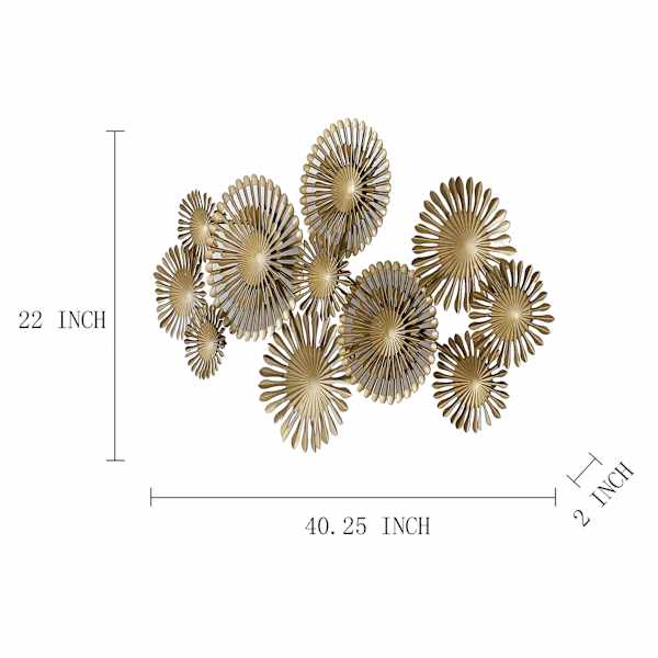 Honeybloom Metal Wall Decor, 40x22