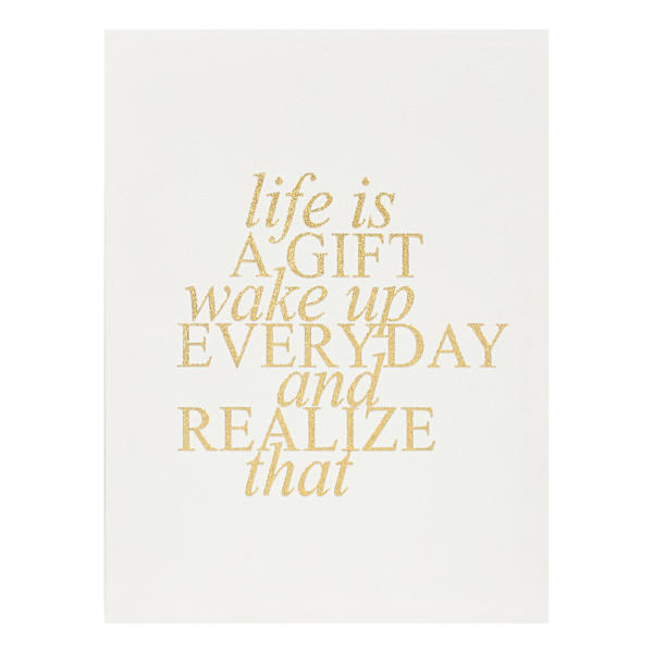 Life Is a Gift Canvas Wall Art, 12x16