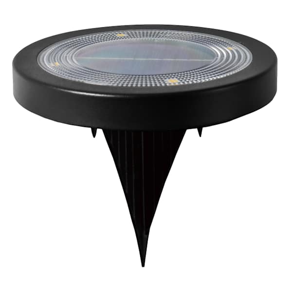 4-Pack 15-Lumen Solar Multi-Purpose Color Changing Disc Light