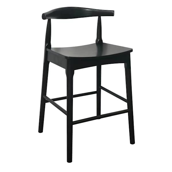 Aurora Wooden Counter Stool, Espresso Finish