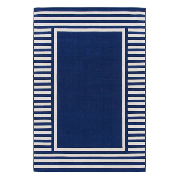 (E541) Sunny Club Solstice Border Area Rug, 5x7