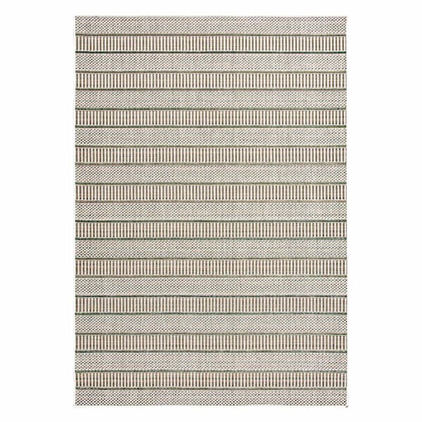 (E539) Honeybloom Colourscape Heritage Striped Area Rug, 5x7