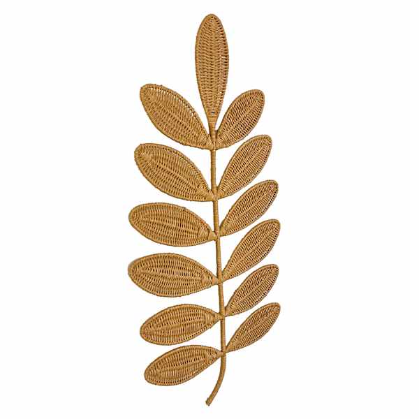 Leaf Rattan Wall Decor, Large