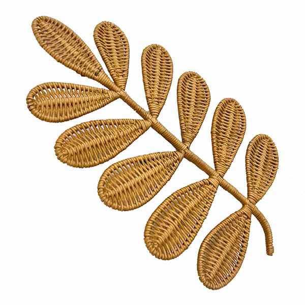 Leaf Rattan Wall Decor
