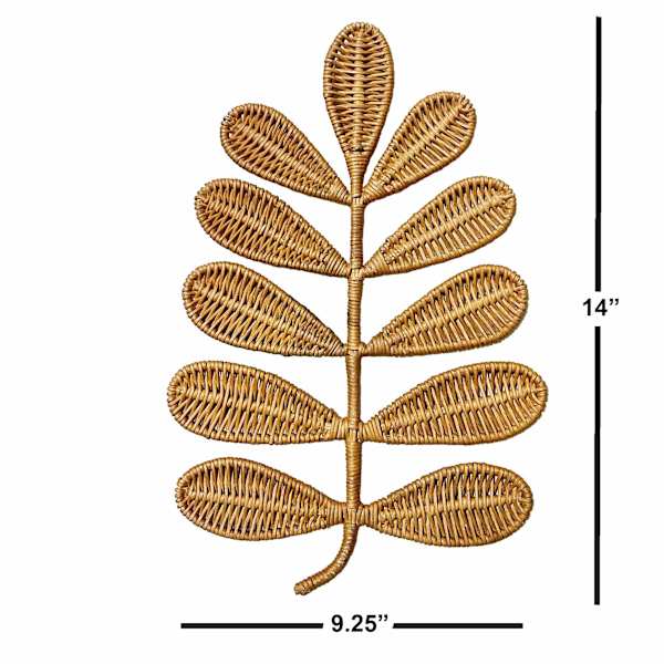 Leaf Rattan Wall Decor