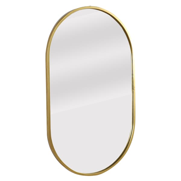 Gold Oval Wall Mirror, 24x38