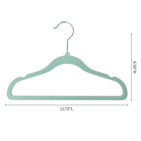 10-Pack Tiny Dreamers Hanger, Glacier Flocked