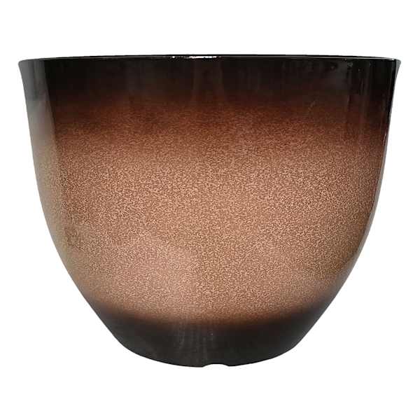 Nora Reactive Brown Egg Planter, Large
