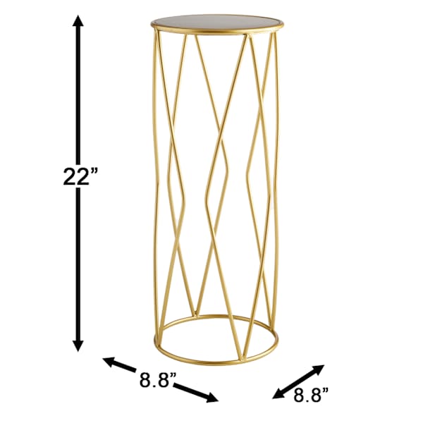 Providence Gold Metal Plant Stand, Small