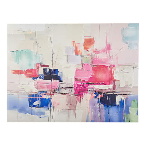 Colorful Abstract Canvas Wall Art, 40x30