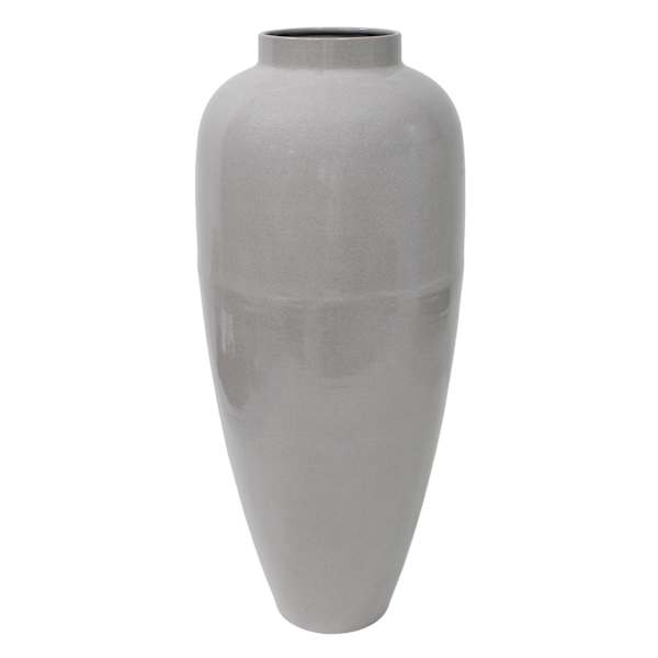 Beige Metal Flower Oversized Vase, 29"
